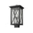 Z-Lite Brookside 1 Light Outdoor Post Mount Fixture, Black/Seedy