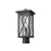 Z-Lite Brookside 1 Light 16" Outdoor Post Mount, Black/Seedy