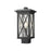 Z-Lite Brookside 1 Light 15" Outdoor Post Mount, Black/Seedy - 583PHMS-BK