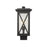 Z-Lite Brookside 1 Light 15" Outdoor Post Mount, Black/Seedy