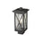 Z-Lite Brookside 1 Light 15" Outdoor Post Mount, Black/Seedy