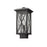 Z-Lite Brookside 1 Light 15" Outdoor Post Mount, Black/Seedy