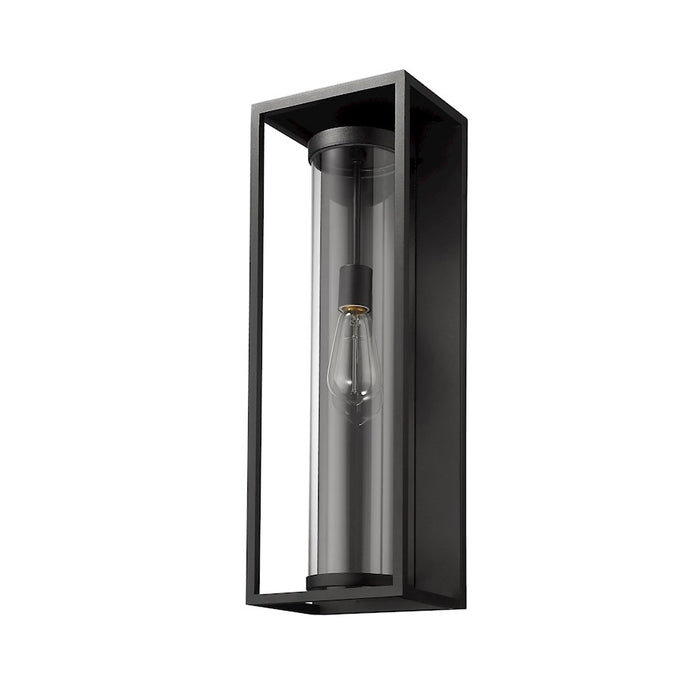Z-Lite Dunbroch 1 Light 24.25" Outdoor Wall Sconce, Black/Clear