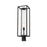 Z-Lite Dunbroch 1 Light 28" Outdoor Post Mount Fixture, Black/Clear - 584PHBR-BK