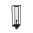 Z-Lite Dunbroch 1 Light 28" Outdoor Post Mount Fixture, Black/Clear