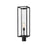 Z-Lite Dunbroch 1 Light 28" Outdoor Post Mount Fixture, Black/Clear