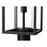 Z-Lite Dunbroch 1 Light 28" Outdoor Post Mount Fixture, Black/Clear