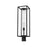 Z-Lite Dunbroch 1 Light 28" Outdoor Post Mount Fixture, Black/Clear