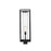 Z-Lite Dunbroch 1 Light 26.25" Outdoor Post Mount, Black/Clear