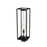Z-Lite Dunbroch 1 Light 26.25" Outdoor Post Mount, Black/Clear