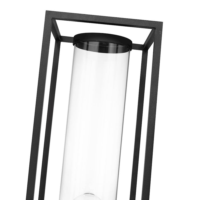Z-Lite Dunbroch 1 Light 26.25" Outdoor Post Mount, Black/Clear