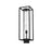 Z-Lite Dunbroch 1 Light 26.25" Outdoor Post Mount, Black/Clear
