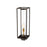Z-Lite Dunbroch 1 Light 26" Outdoor Post, Bronze/Brass/Clear