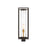 Z-Lite Dunbroch 1 Light 26" Outdoor Post, Bronze/Brass/Clear