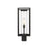 Z-Lite Dunbroch 1 Light 22" Outdoor Post Mount Fixture, Black/Clear