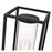 Z-Lite Dunbroch 1 Light 22" Outdoor Post Mount Fixture, Black/Clear