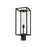 Z-Lite Dunbroch 1 Light 22" Outdoor Post Mount Fixture, Black/Clear