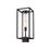Z-Lite Dunbroch 1 Light 20.25" Outdoor Post Mount, Black/Clear - 584PHMS-BK