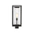 Z-Lite Dunbroch 1 Light 20.25" Outdoor Post Mount, Black/Clear