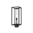 Z-Lite Dunbroch 1 Light 20.25" Outdoor Post Mount, Black/Clear