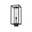 Z-Lite Dunbroch 1 Light 20.25" Outdoor Post Mount, Black/Clear
