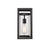 Z-Lite Dunbroch 1 Light 13" Outdoor Wall Sconce, Black/Clear
