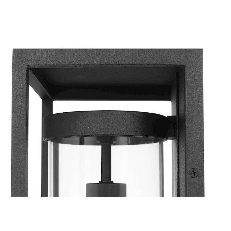 Z-Lite Dunbroch 1 Light 13" Outdoor Wall Sconce, Black/Clear
