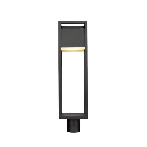 Z-Lite Barwick 1 Light 27" Outdoor Post Mount Fixture, Black