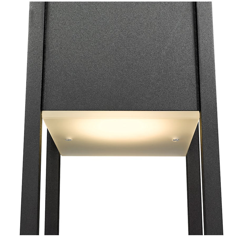 Z-Lite Barwick 1 Light 27" Outdoor Post Mount Fixture, Black