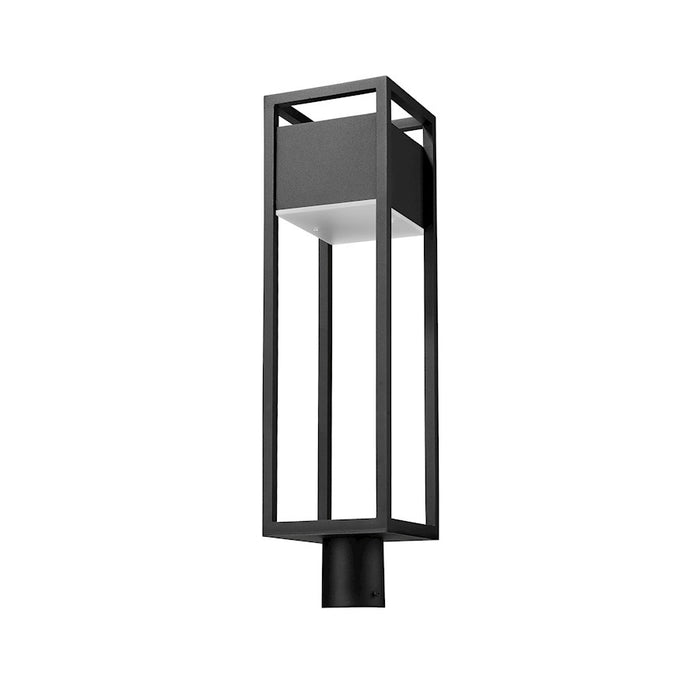 Z-Lite Barwick 1 Light 27" Outdoor Post Mount Fixture, Black