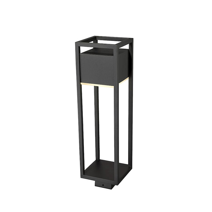 Z-Lite Barwick 1 Light 25.75" Outdoor Post Mount Fixture, Black