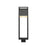 Z-Lite Barwick 1 Light 25.75" Outdoor Post Mount Fixture, Black