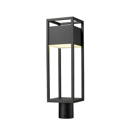 Z-Lite Barwick 1 Light 21" Outdoor Post Mount Fixture, Black - 585PHMR-BK-LED