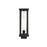 Z-Lite Glenwood 1 Light 15" Outdoor Post Mount, Black/Clear