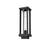 Z-Lite Glenwood 1 Light 15" Outdoor Post Mount, Black/Clear