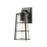 Z-Lite Helix 1 Light Outdoor Wall Sconce in Black/Clear Seedy