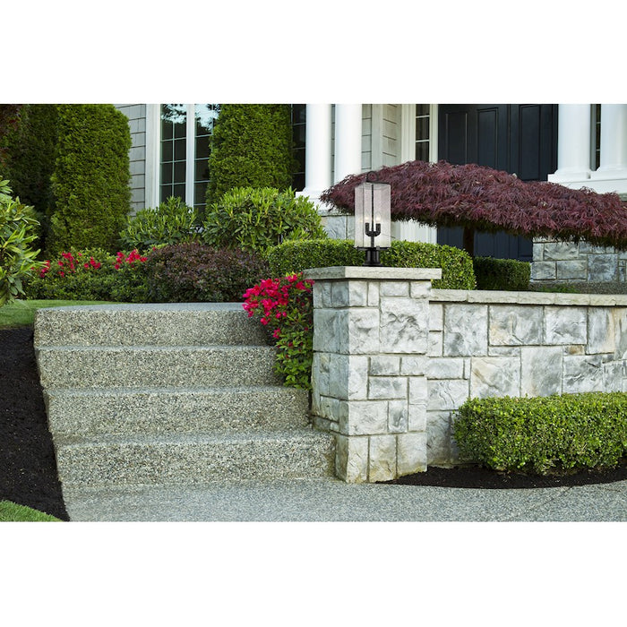 Z-Lite Sana 2 Light 22.25" Outdoor Pier Mount, Black/Seedy