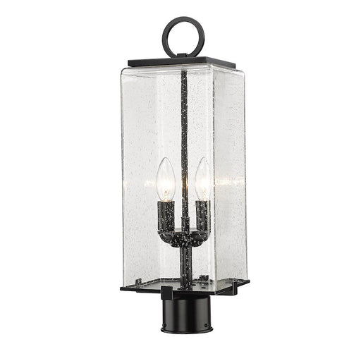Z-Lite Sana 2 Light 20.25" Outdoor Post Mount, Black/Seedy