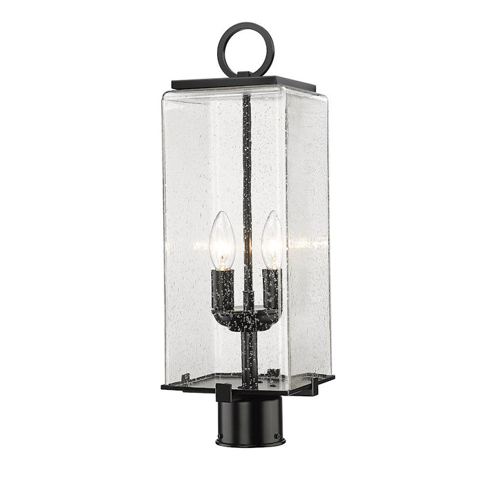 Z-Lite Sana 2 Light 20.25" Outdoor Post Mount, Black/Seedy