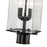 Z-Lite Sana 2 Light 20.25" Outdoor Post Mount, Black/Seedy