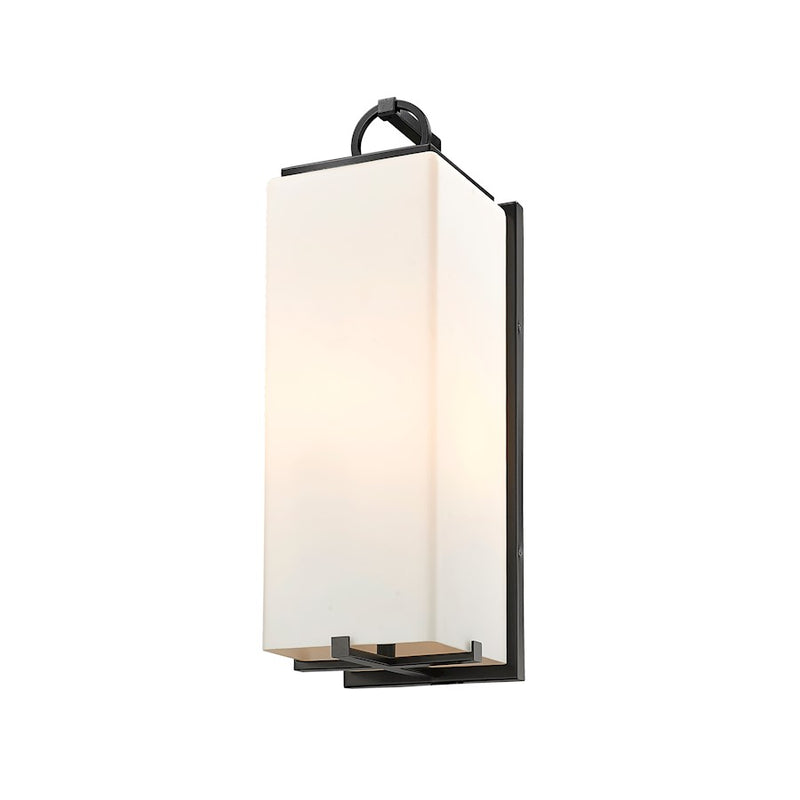 Z-Lite Sana 3 Light Outdoor Wall Sconce, Black