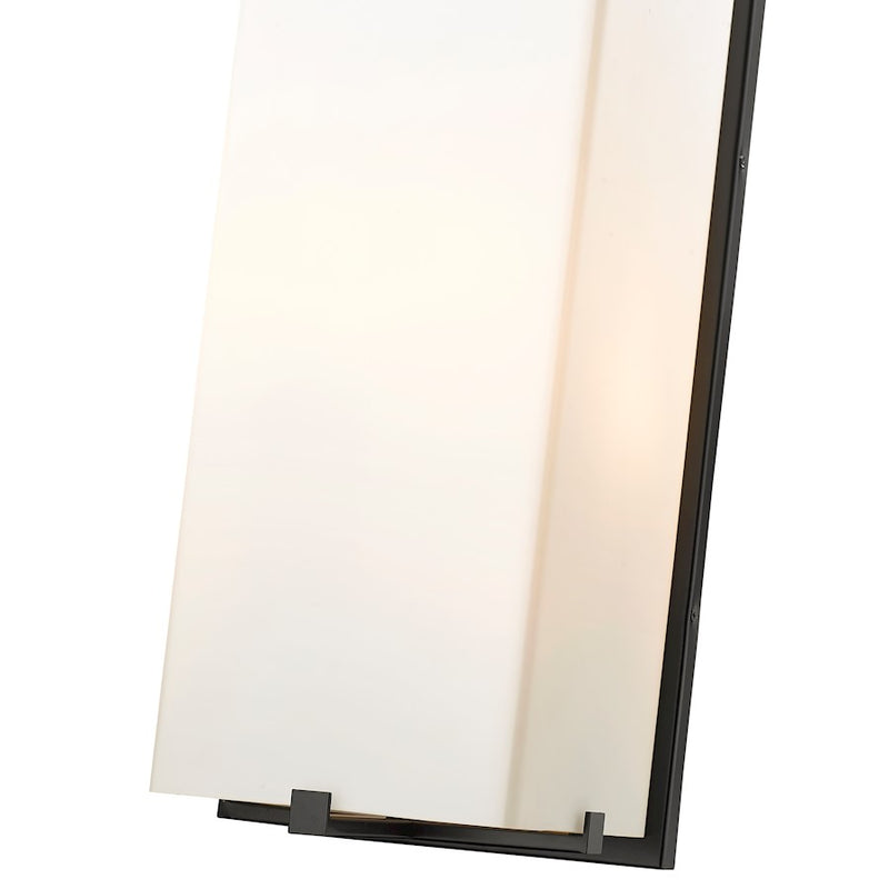 Z-Lite Sana 3 Light Outdoor Wall Sconce, Black