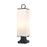 Z-Lite Sana 3 Lt Outdoor Pier Mount, Black/White Opal