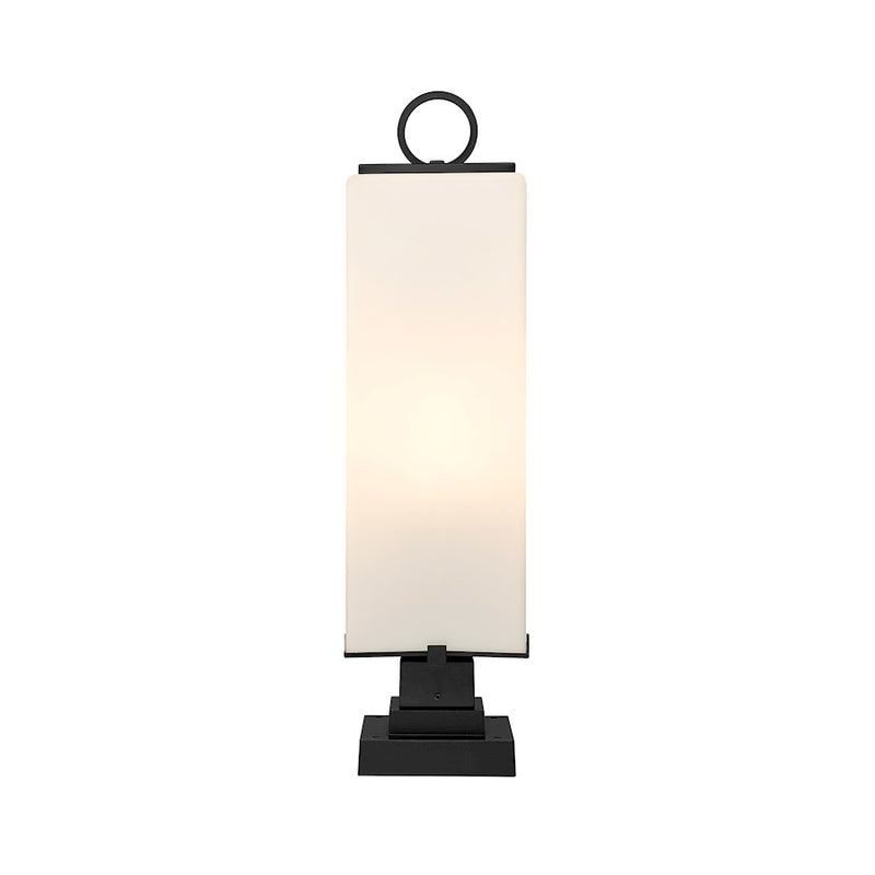 Z-Lite Sana 3 Lt Outdoor Pier Mount, Black/White Opal