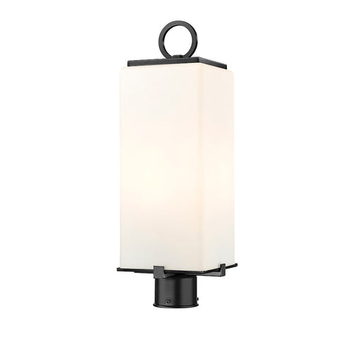 Z-Lite Sana 2 Light 20.25" Outdoor Post Mount, Black/White Opal