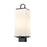 Z-Lite Sana 2 Light Outdoor Post Mount, Black/White Opal