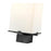 Z-Lite Sana 2 Light Outdoor Post Mount, Black/White Opal