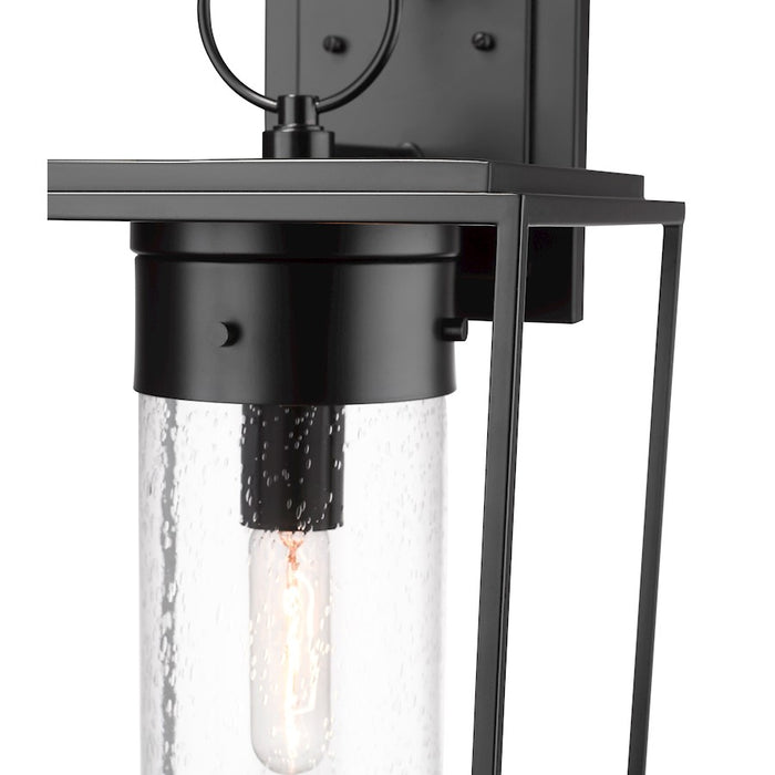 Z-Lite Sheridan 1 Light 11" Outdoor Wall Sconce, Black/Seedy