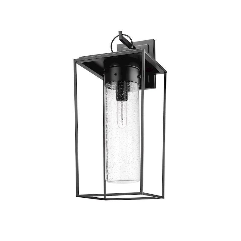 Z-Lite Sheridan 1 Light 11" Outdoor Wall Sconce, Black/Seedy