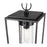 Z-Lite Sheridan 1 Light 8" Outdoor Ceiling Mount, Black/Seedy